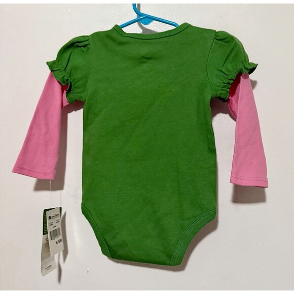 John Deere NWT Long Sleeve Bodysuit Size 6/9 Months - Picture 2 of 3
